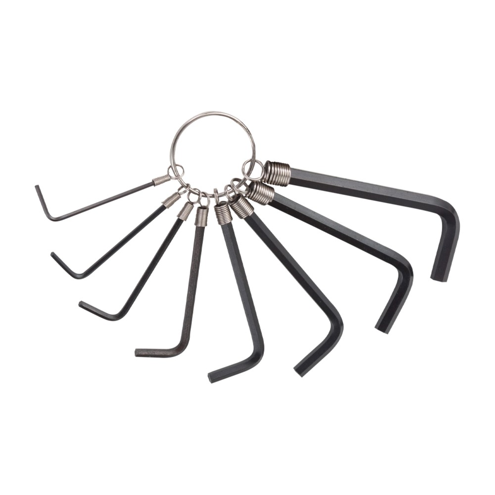 Groz ALN/HX-HX/8/GRZ Metric Hex Key Set - CRV 8 Piece