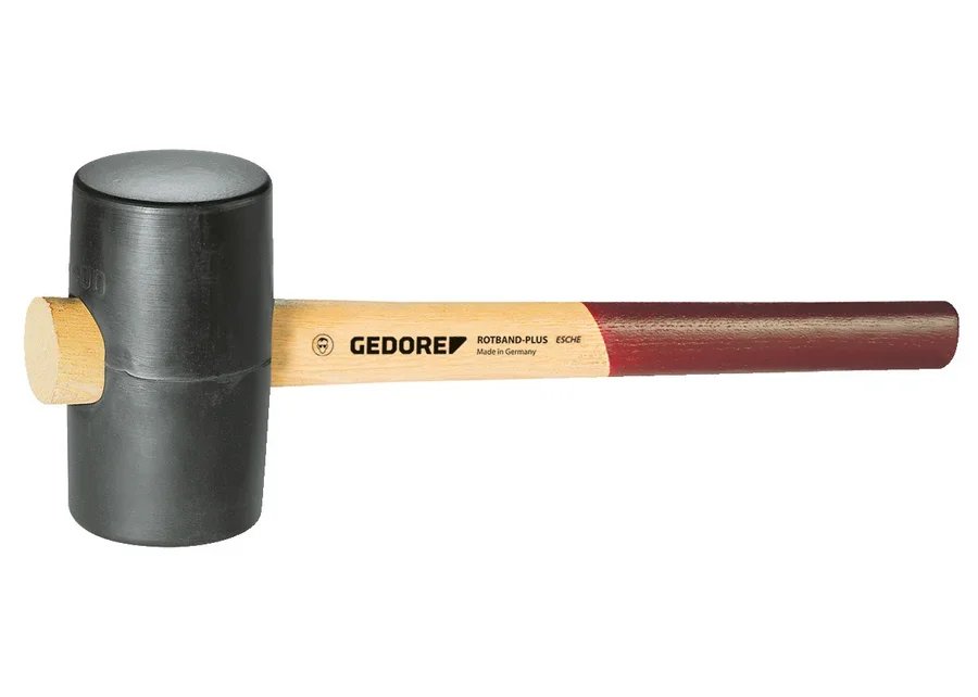 GEDORE 227 E-3 Rubber mallet with ash handle, d 75 mm