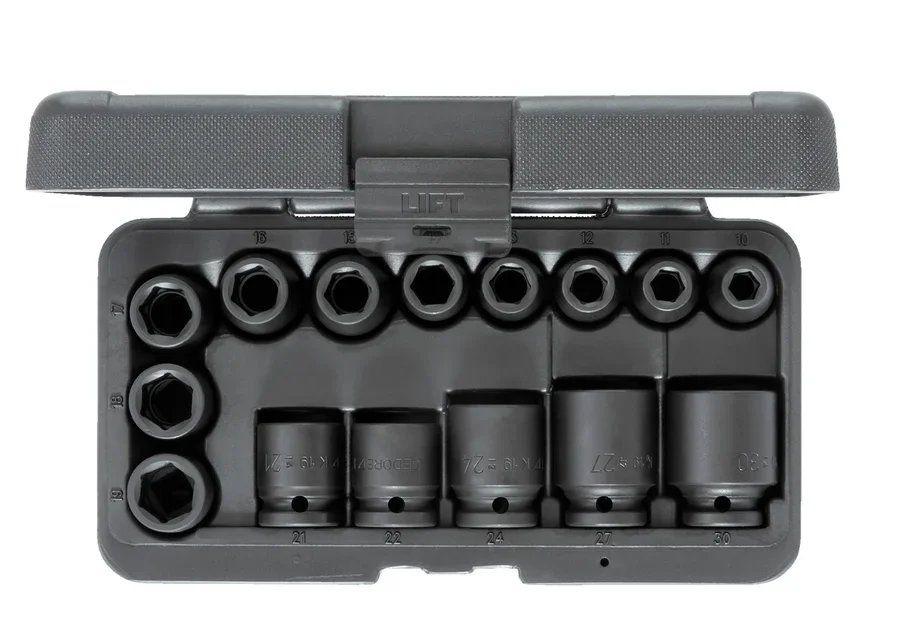 GEDORE K 19-015 Impact socket set 1/2" 15 pieces