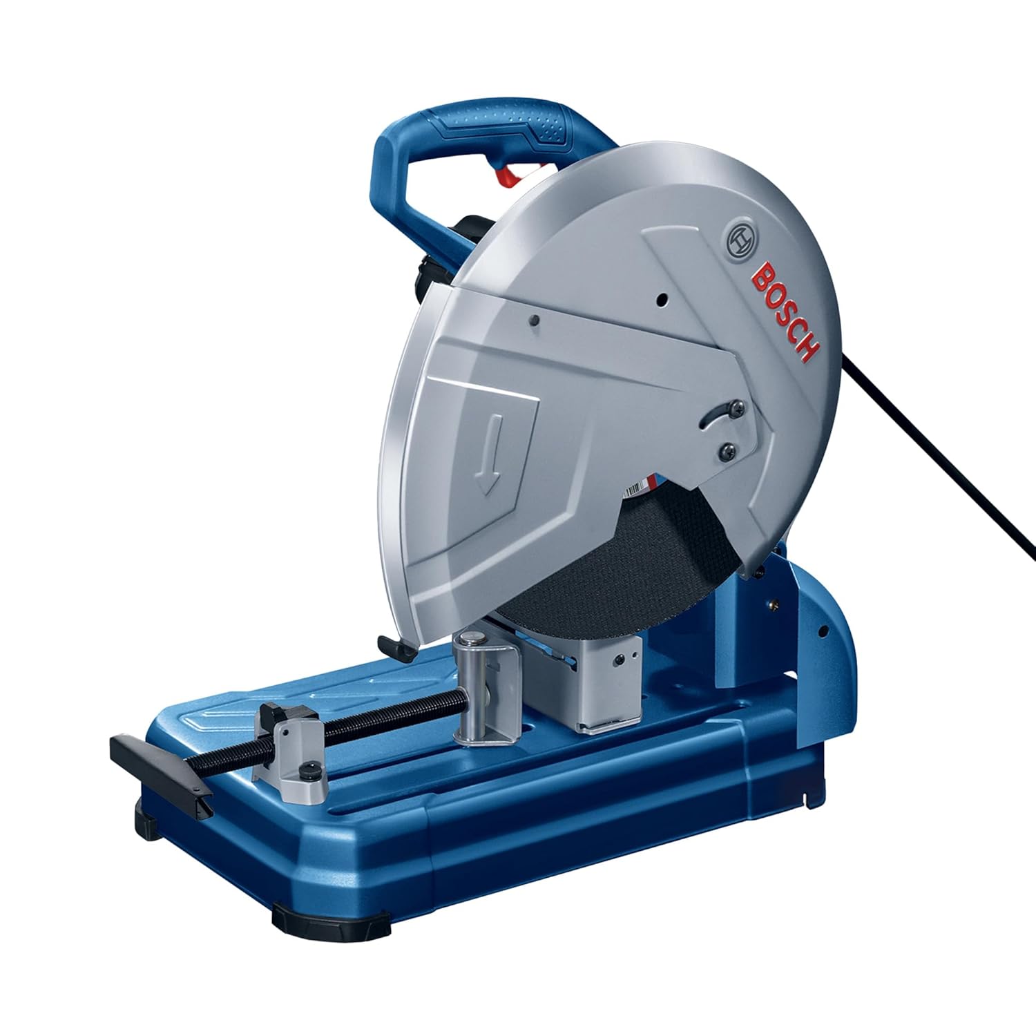 Bosch GCO 14-24 J Heavy Duty Corded Electric Metal Cut Off / Chop Saw, 2,400W, 355 mm, Soft Start, Spindle Lock, Robust Base, 18 Kg + 1 Bosch cutting disc, 1 Year Warranty