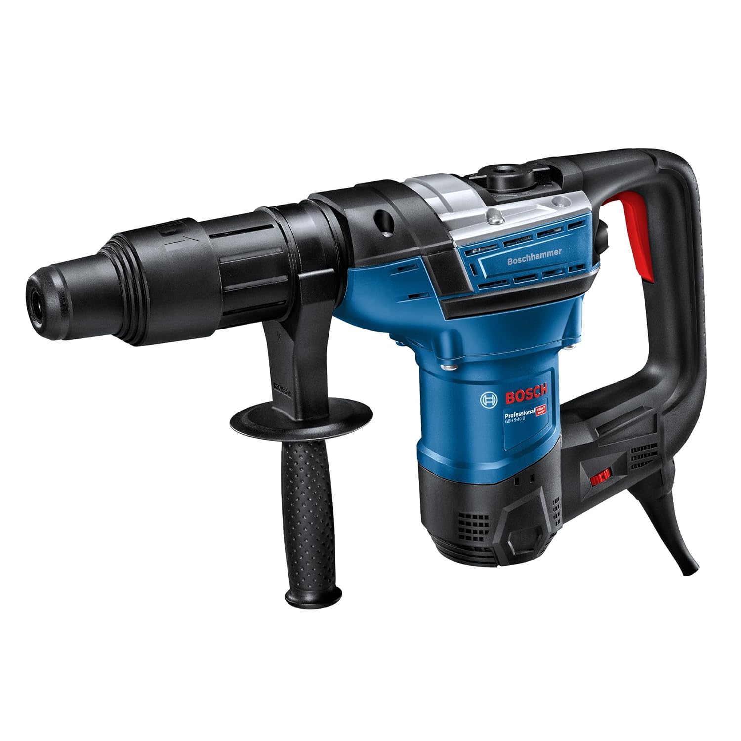 Bosch GBH 5-40 D Professional- Rotary Hammer with SDS max | 30% quicker Drilling Speed | 1100 W | SDS MAX | Rated Speed 170-340 RPM | Impact Rate 1500 – 2900 BPM | Impact energy 8.5 J| 1 Yr Warranty