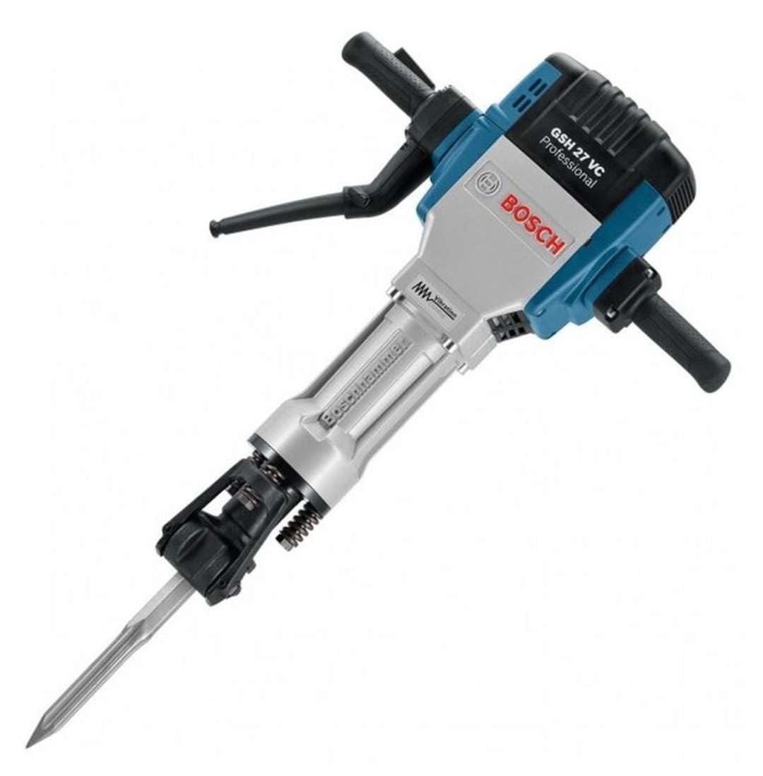 Bosch Gsh 27 Vc Heavy Duty Corded Electric Demolition Breaker With Hex, 2,000 W, 62 J, 29.1 Kg, 920 Bpm, Vibration Control, 1 Year Warranty - Black
