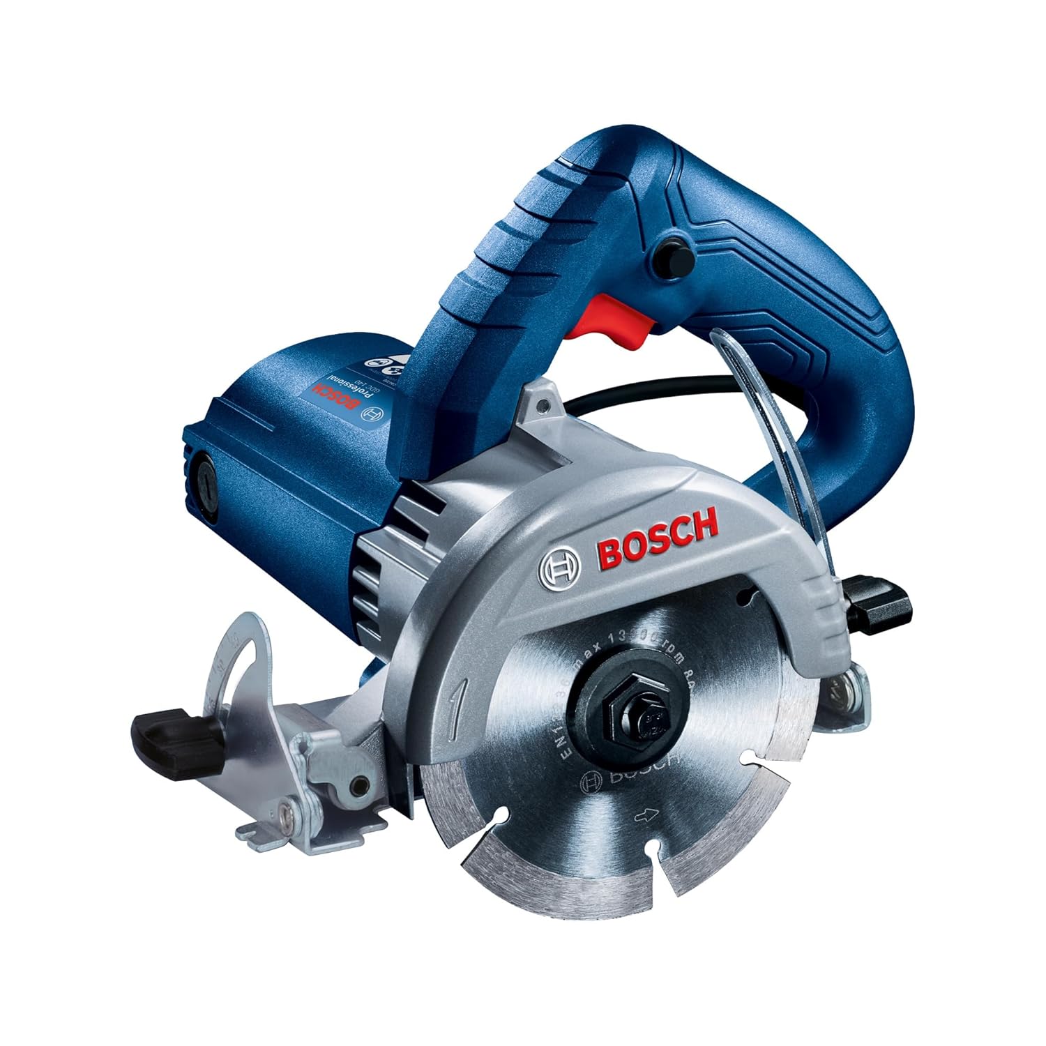 BOSCH Professional GDC 140 Electric Tile Cutter, Electric Tile Cutter with Chuck Wrench, 3kg 100 Grams, Protection Guard & Double Insulation, Low Vibration Tile Cutter, 1 Yr Warranty