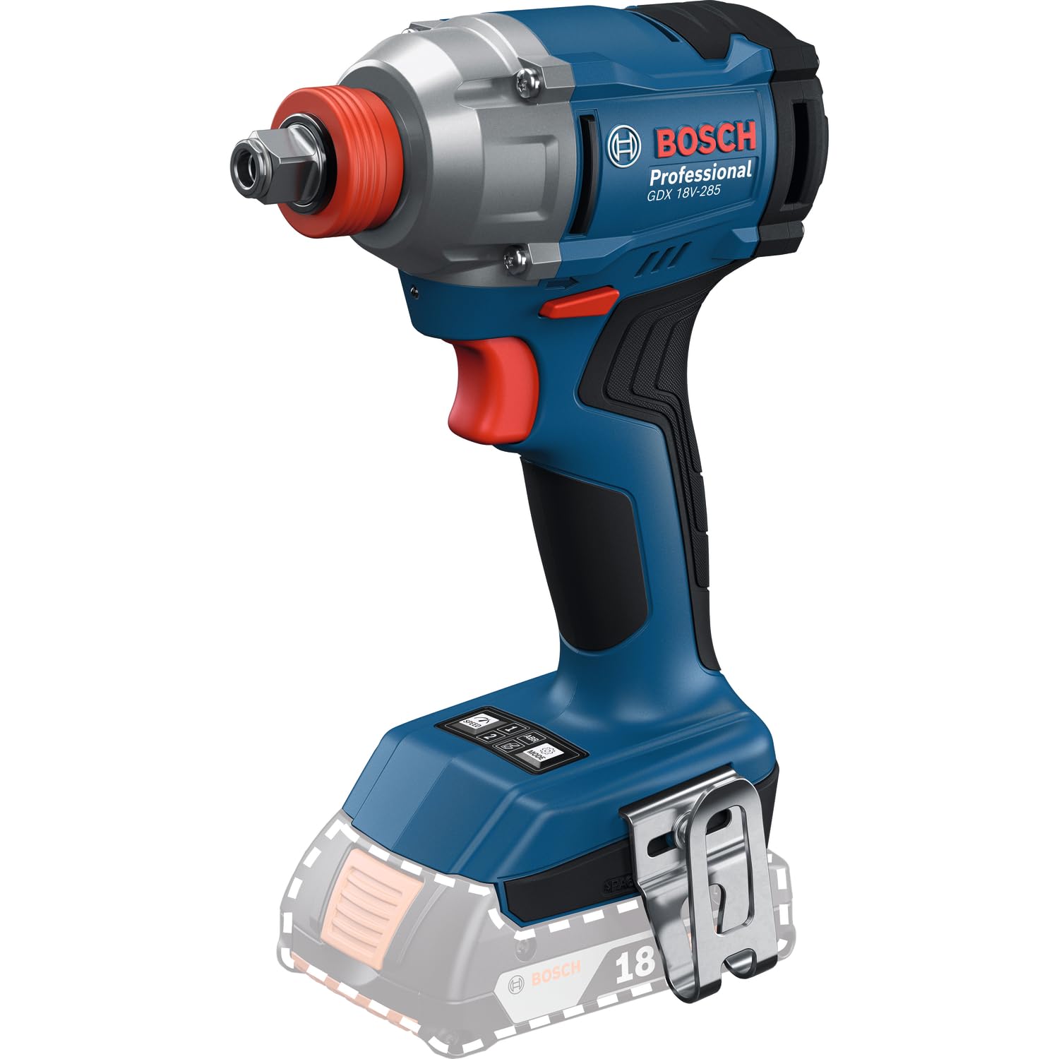BOSCH GDX 18V- 285 Professional Cordless Impact Wrench/Driver Kit (Hybrid tool) | 18 V| 2 x 2.0 Ah Batteries| 285 Nm Torque | 2-in-1 Tool | L- Boxx included | Model 06019N21F2 | 1 year warranty