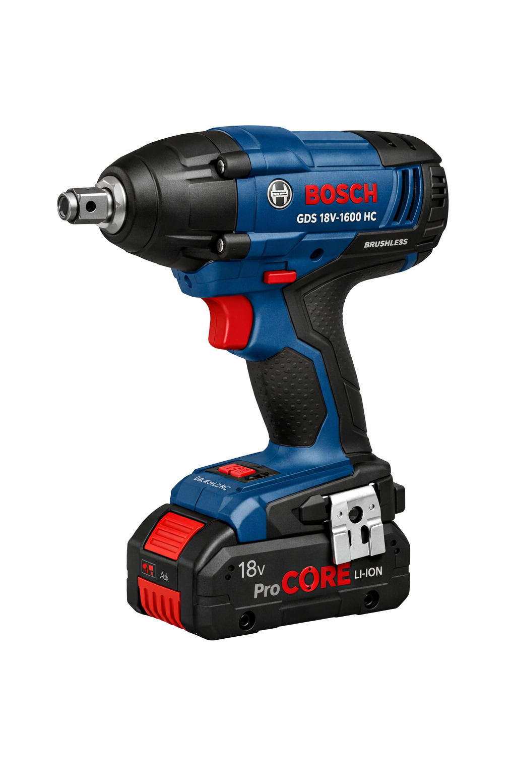 Bosch GDS 18V-1600 HC Cordless Impact Wrench (18V Brushless, High Torque 1600 Nm, 3/4” Drive) | Heavy Duty Industrial Nut Runner
