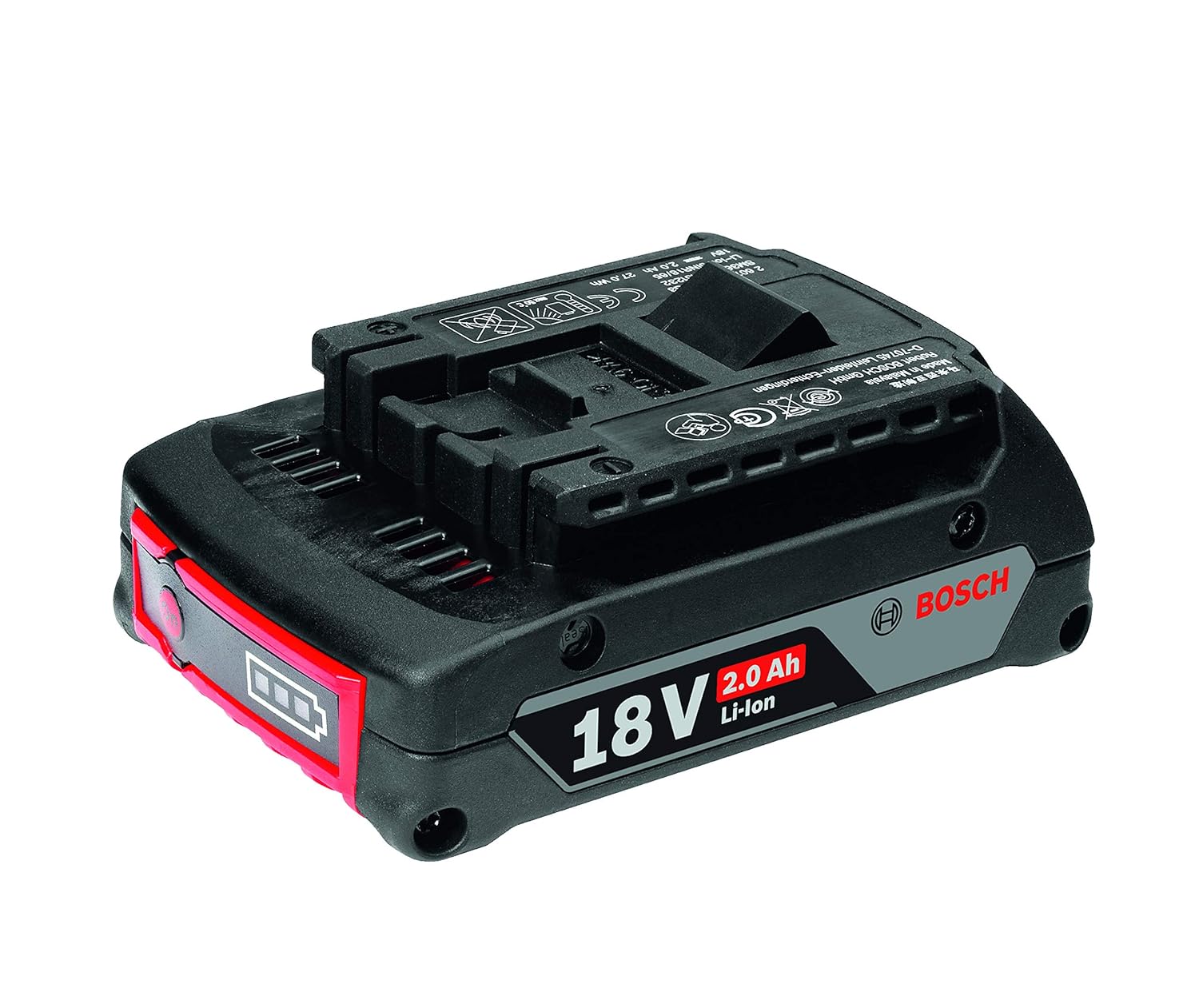 Bosch GBA 18V 2.0Ah Professional Battery Pack – Cordless Power Tools – COOLPACK Technology (Black)
