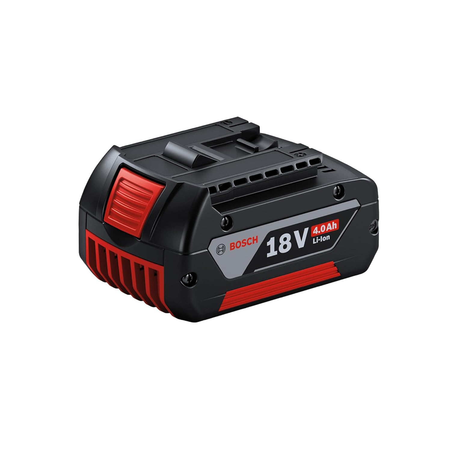 BOSCH GBA 18V 4.0Ah Professional Battery Pack, XL Capacity with COOLPACK Technology, Up to 65% Longer Runtime & 100% Longer Life, Compatible with All 18V Tools, 1-Year Warranty