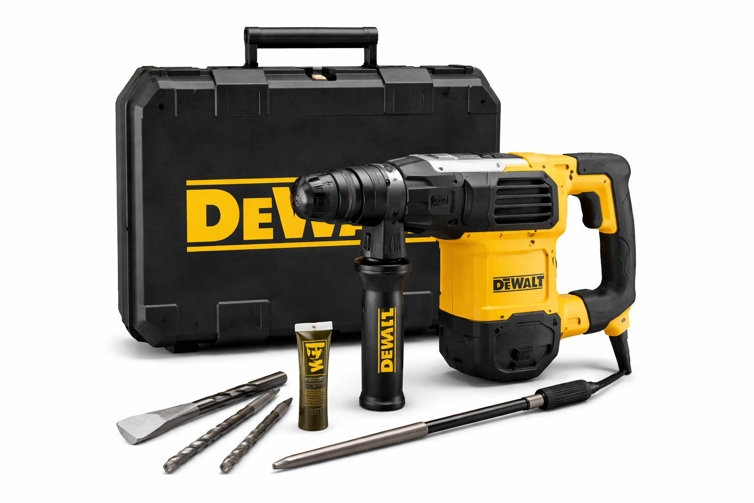 DeWalt D25413K 32mm SDS Plus Rotary Hammer Drill with Anti-Vibration | Heavy Duty Concrete Drilling Machine