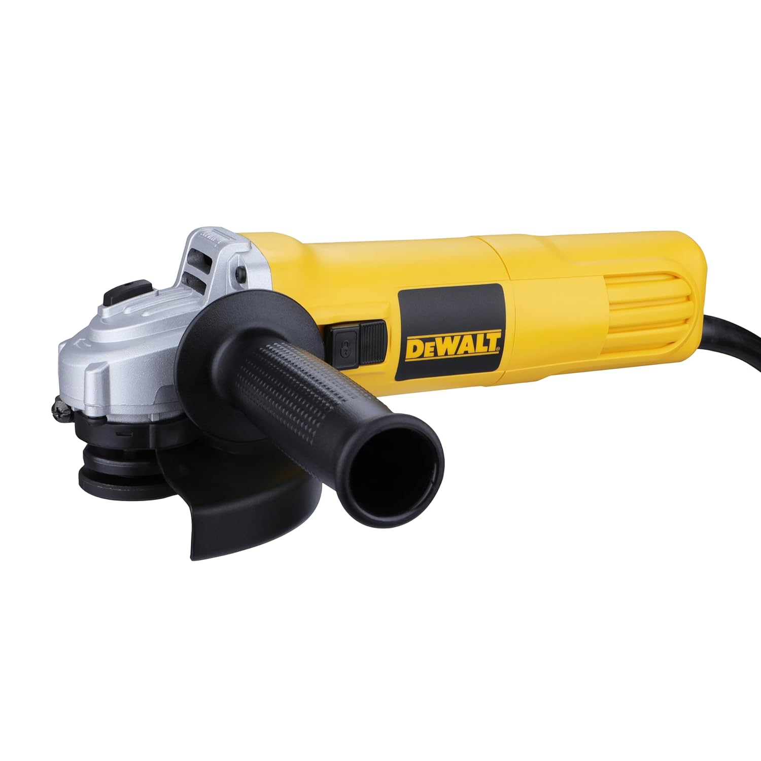 DeWalt DWE4115, 950W, 5'' (100mm) Heavy Duty Angle Grinder Engineered For Heavy Duty Applications with Spindle Lock and Slide switch, 2 Year Warranty (SIDE HANDLE INCLUDED)