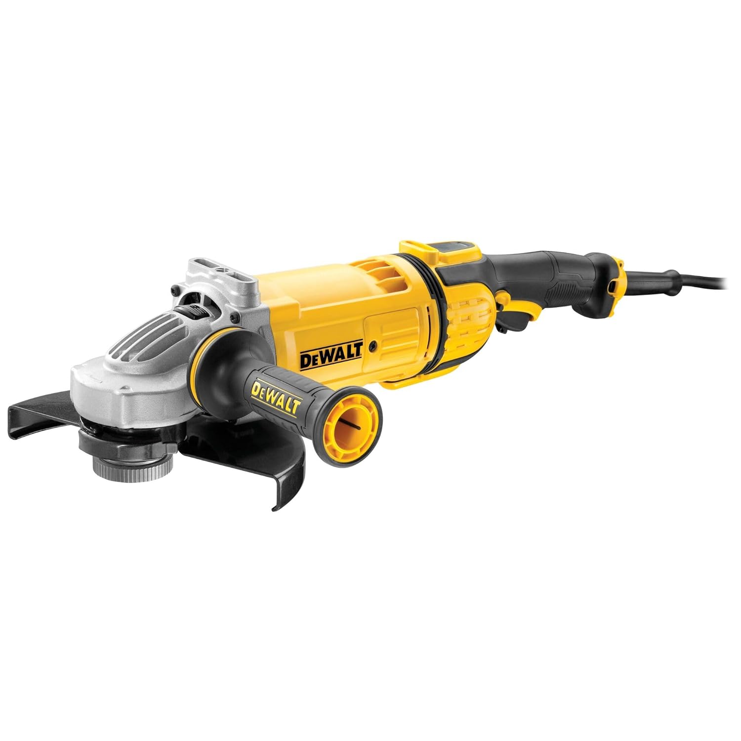 DEWALT DWE4579 2600W 230mm Large Angle Grinder with DES Techology and Innovative Anti Vibration System- Perform and Protect Shield