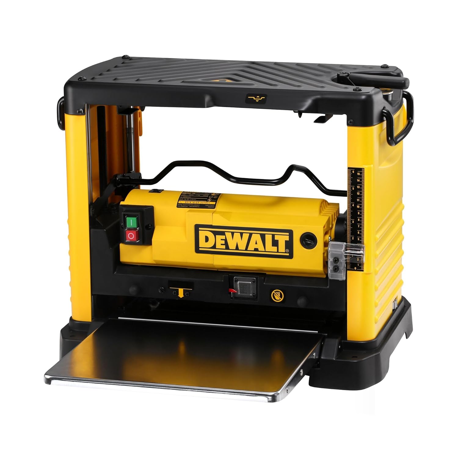 DEWALT DW733-QS 1800 W Portable Corded Thickness Planer, 315mm Cutting Width, Keyless Blade Change, 36.2x52.1x44.5 cm, 36.2 Kg