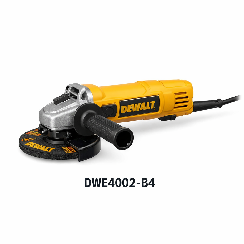 DeWalt DWE4002-B4 850W 100mm Angle Grinder | Compact High-Speed Metal Cutting & Grinding Machine for Industrial Use