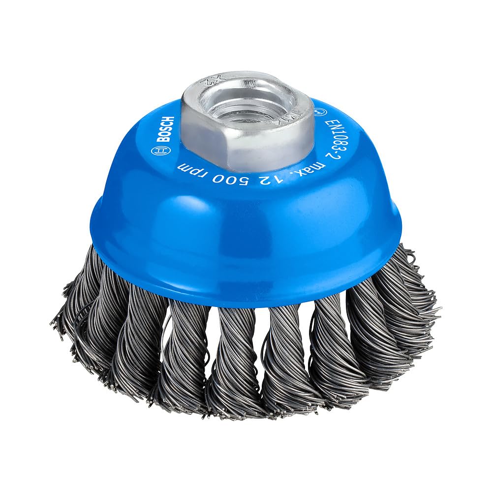 Bosch Professional Bosch 75Mm Knotted Wire Cup Brush, Diameter mm: 75 Wire thickness