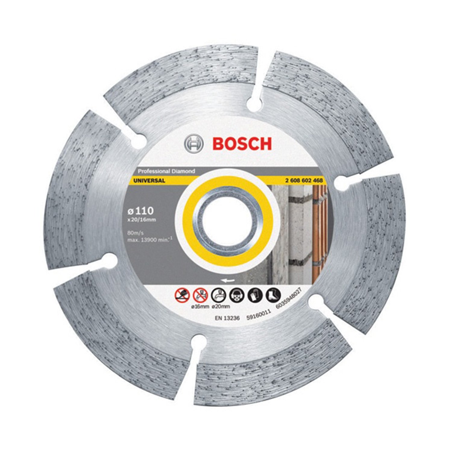 Bosch Professional Diamond Cutting Blade, 4" / 110mm Diameter