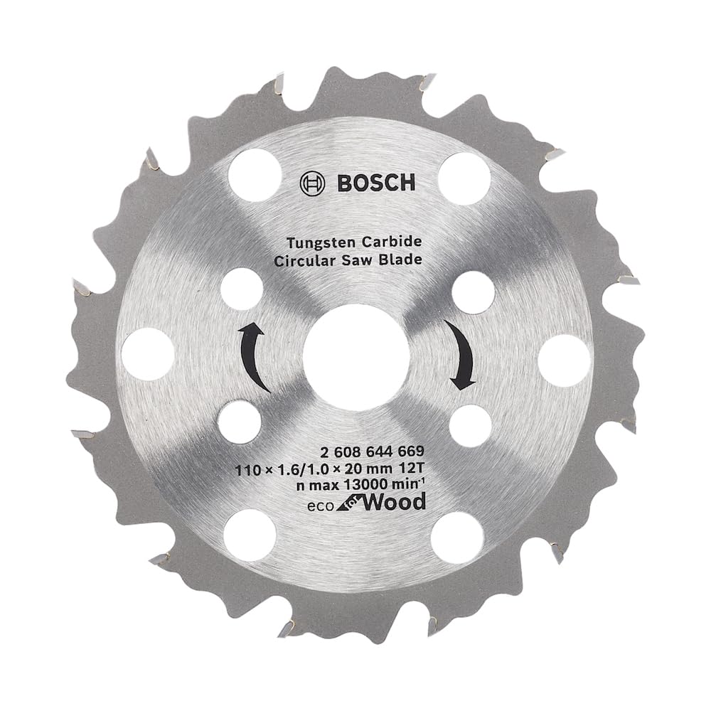 Bosch coolteQ Circular Saw Blade 4''-12T - Eco for Wood - 110 x 1.6/1.0 x 20mm - Tungsten Carbide
