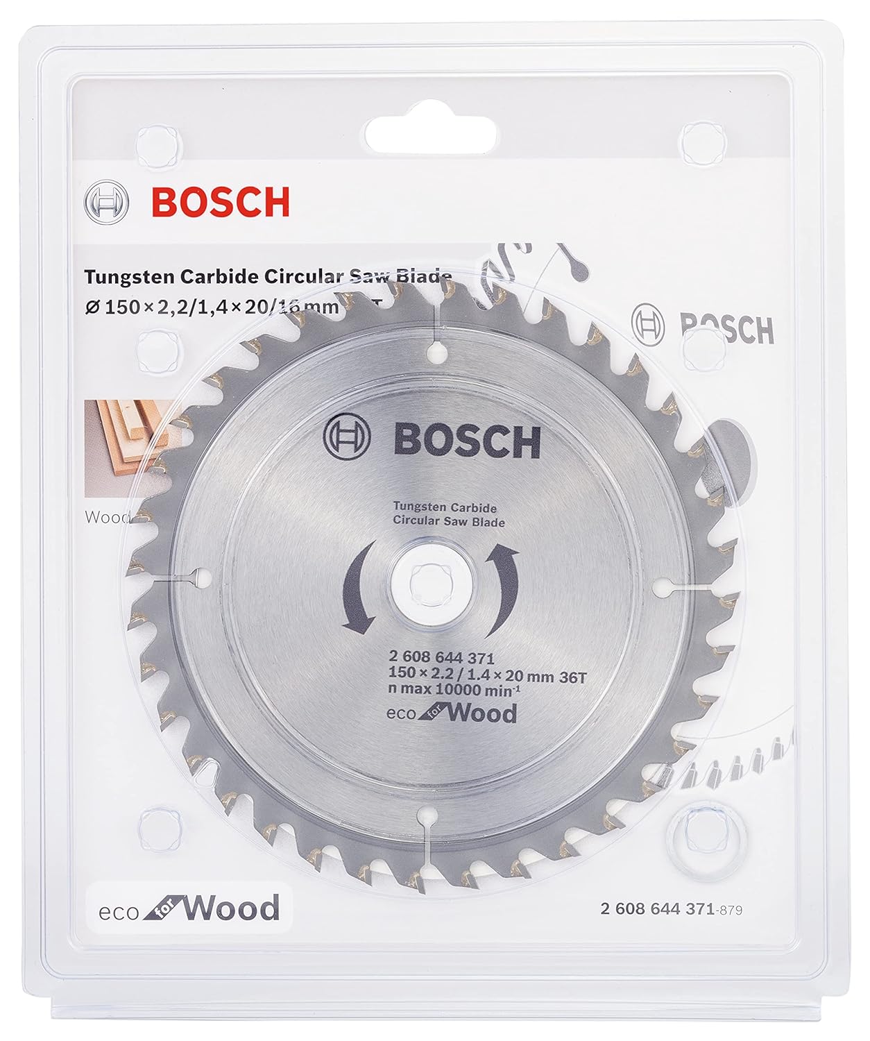 Bosch Professional Circular Saw Blade, 150Mm / 6 Inch, 36Teeth, With 20Mm Bore, Suitable For 6" Circular Saws