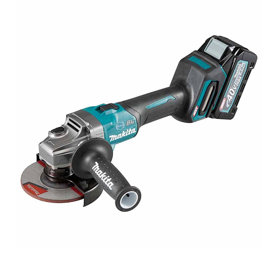 Makita GA005GZ 40Vmax XGT BL 125 mm (5") Cordless Angle Grinder with Anti-Restart Function & Electric Brake (Bare Tool),