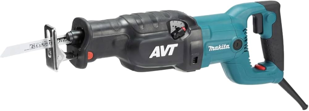 Makita JR3070CT 1510W Reciprocating Saw with AVT Anti-Vibration Technology | Heavy Duty Cutting Tool