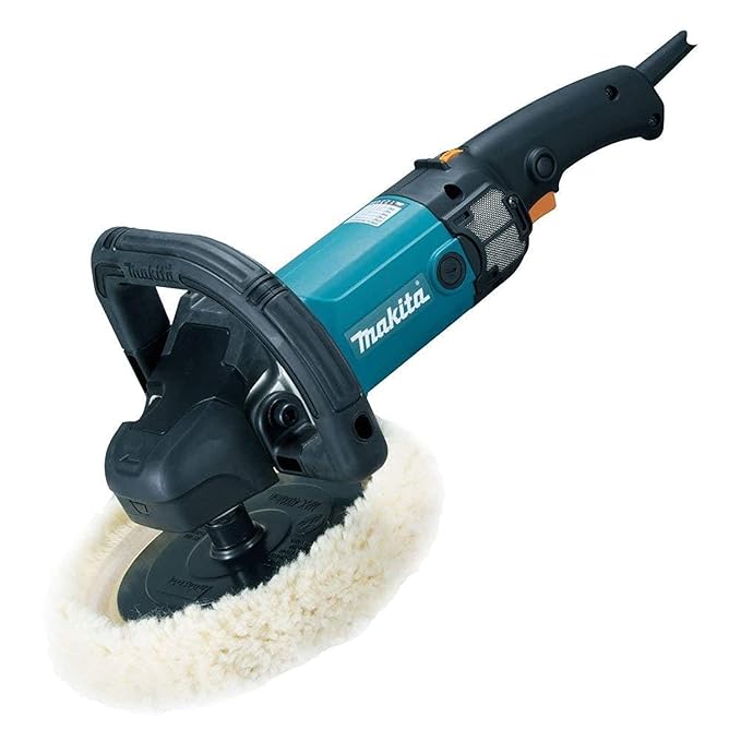 Makita 9237C Car Polisher 7 inch 1200W 3200 RPM (Blue and Black, 1 Piece)