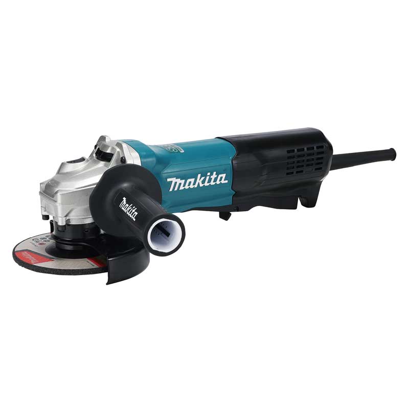Makita GA5095X04 125mm (5") Angle Grinder, 1900W High Power, Paddle Switch, Anti-Restart & AFT Technology – Industrial Grade