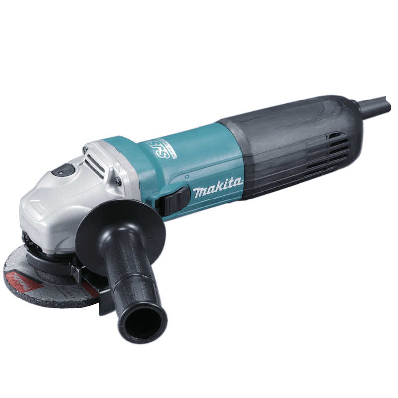 Makita GA4040 100mm Angle Grinder, 1100W High Power, Slide Switch, Industrial Metal Cutting & Grinding Machine