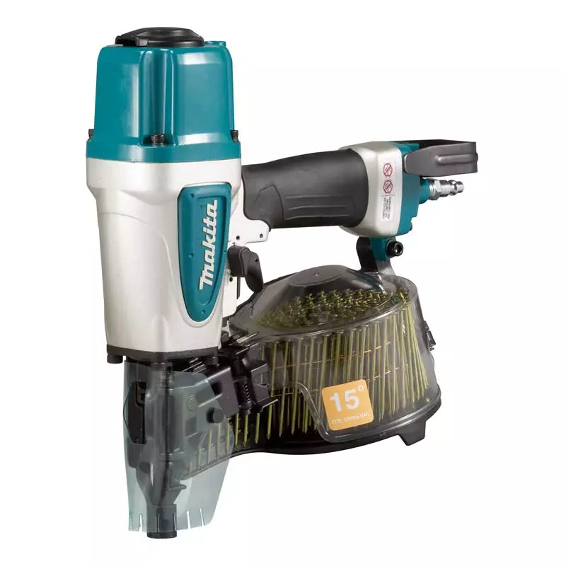 Makita AN613 200 – 300 Pcs Capacity Pneumatic Coil Nailer