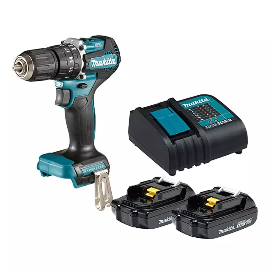 Makita DHP487SYX2 Cordless Hammer Driver Drill (With Battery & Charger)