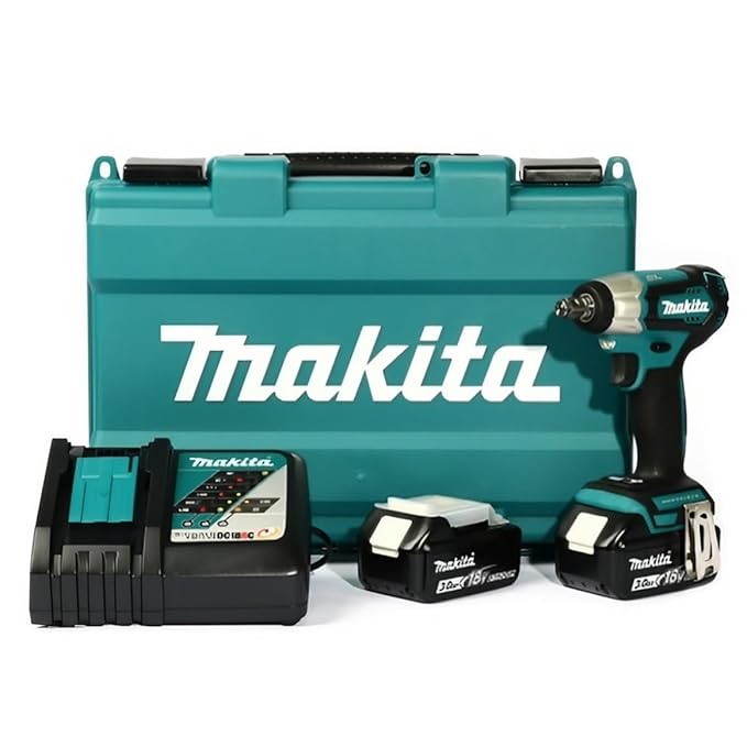 Makita DTW181RFE Impact Wrench 18V LXT Brushless Cordless 1/2″ (12.7 mm) 210 N.m Includes: 2 x 18V 3.0Ah Batteries,