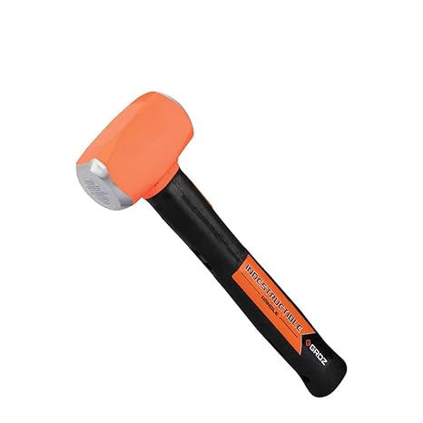 GROZ 1.13 Kg Club Hammers 12 Inch, Indestructible Handle, Hammer Head 2.5 Lbs, Handle Length 12"| CHID/2.5/12