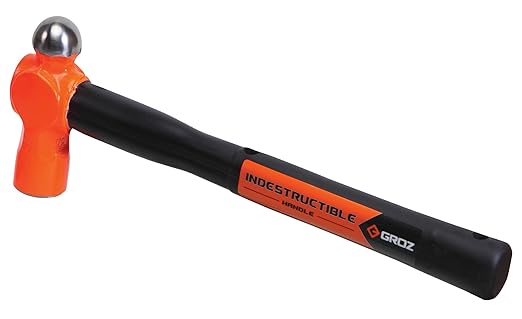 GROZ BPID/16/14 Ball Pein Hammer Indestructible Handle, Hammer Head 16 Oz., Handle Length 14"