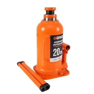 GROZ JACK/BT/20W 20 Ton Hydraulic Bottle Jack with Load Limiting Device | Ideal for use with HCVs and Trucks| Portable