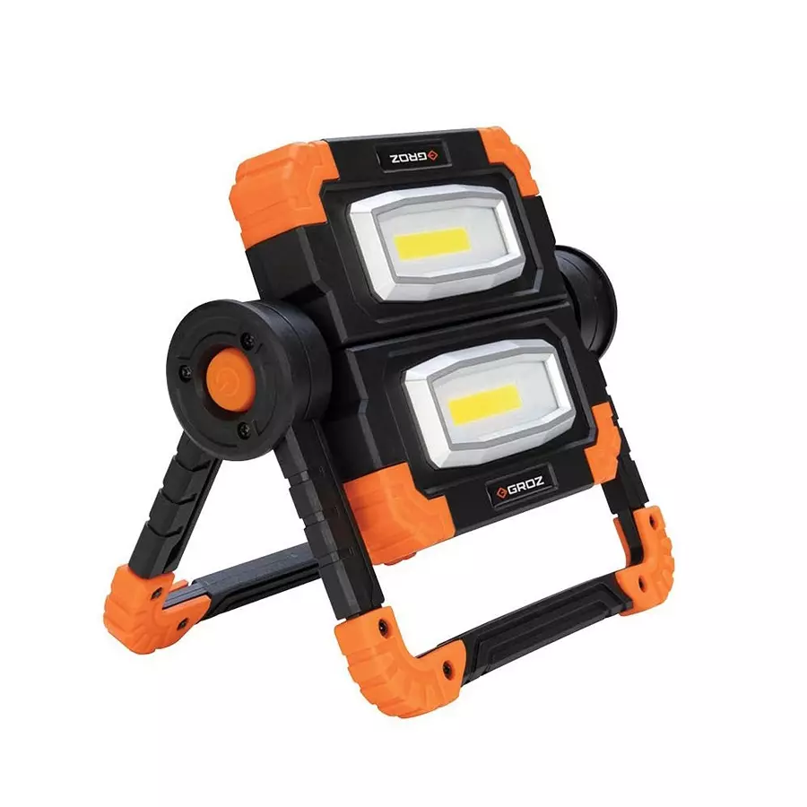 Groz LED/385 RM 1000 Lumens Folding Worklight Twin Head