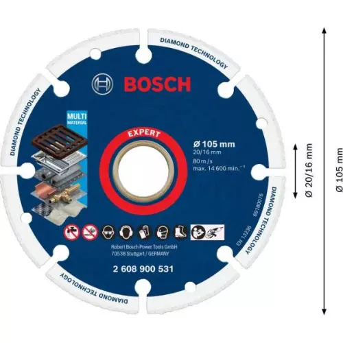 Bosch Expert Diamond Metal Cutting Wheel 105 mm - 2608900531
