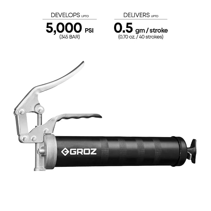 Groz G5R/B Pistol Grip Grease Gun - photo 2