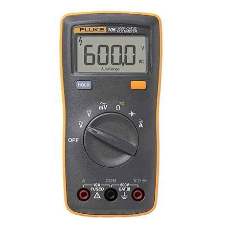 Fluke 106 Palm-sized Digital Multimeter Voltmeter 6000 Counts AC/DC Current Frequency Measurement