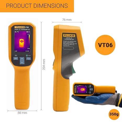 Fluke VT06 Digital Non-Contact Laser Infrared Thermal Camera -20°C to 400°C - photo 2
