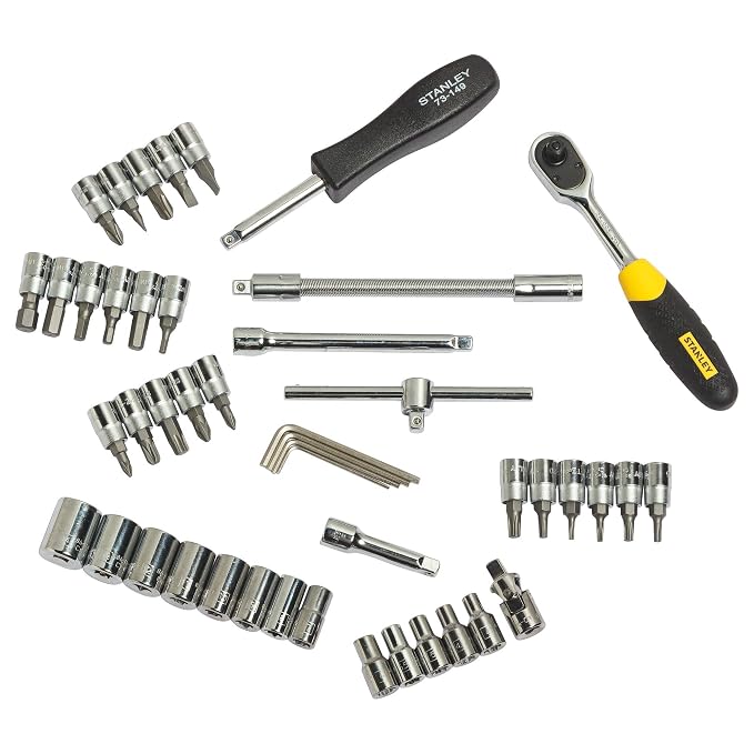 Stanley STMT72794-8 1/4 Inch Drive Socket and Bit Set 46 Pieces - photo 2