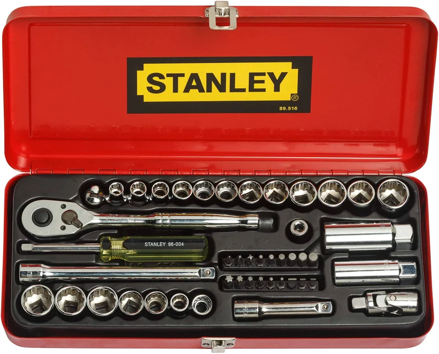 Stanley 89 516 Drive Socket Set, Stainless Steel