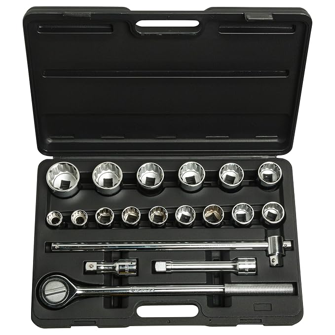 "STANLEY 89-101 19 PC 3/4"" DR METRIC 12 POINT SOCKET SET"