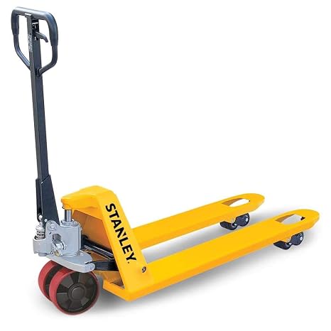 STANLEY SXWT-CPT-20, Hand Pallet Truck with Standard Forks, 2000kg Load Capacity, Load Height 19 cm(7.48"), Hydraulic Pallet Jack
