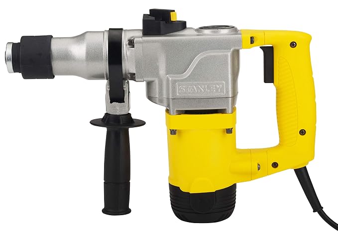 STANLEY STHR272KS 26mm 850-Watt 2 Mode L-Shape SDS-Plus 5Kg Hammer with Kitbox (Yellow and Black)