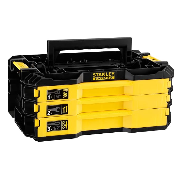Stanley FMMT98107-1 FatMax 3-Drawer Tool Kit, 126 Piece, 1/4 and 1/2 in Drive - photo 2
