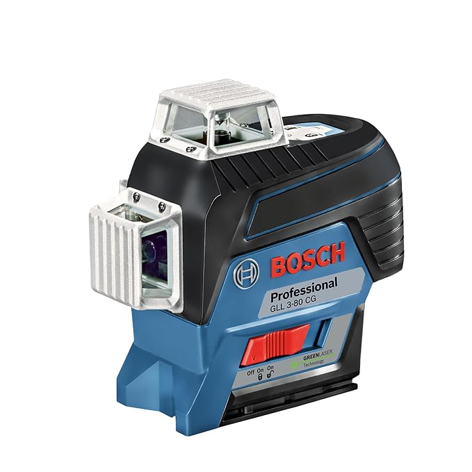 Bosch Professional GLL 3-80 CG Line Laser with Bluetooth - 30m Range - 120m Range with receiver, Self-Levelling, IP 54, Contactless Control (Blue)
