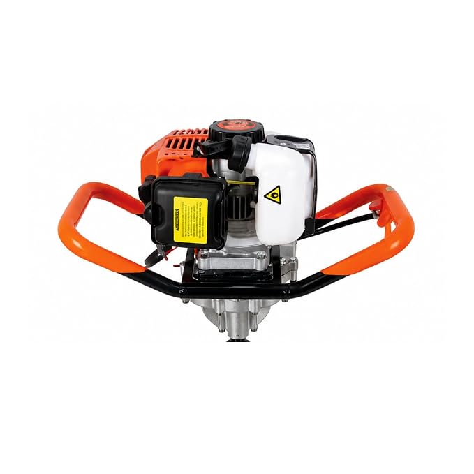 Ralli Wolf ED520 52cc Earth Auger Single Man 2-Stroke Petrol Engine, 1.45kW Post Hole Digger Machine for Agriculture