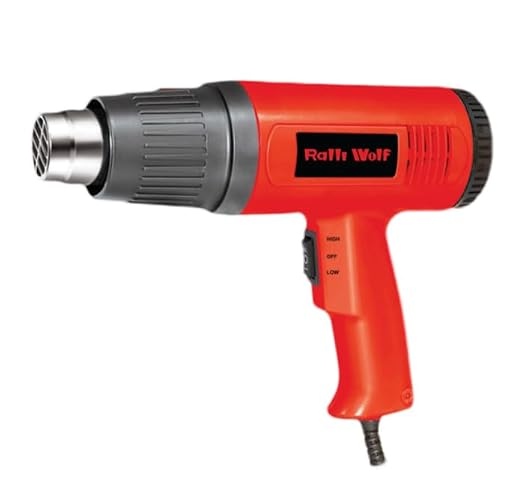 Ralli Wolf RHG1600 Heat Gun 1600W | Quick Heat | For Removing & Drying Paint Coats, Remelting Adhesives & Shrink Wrapping