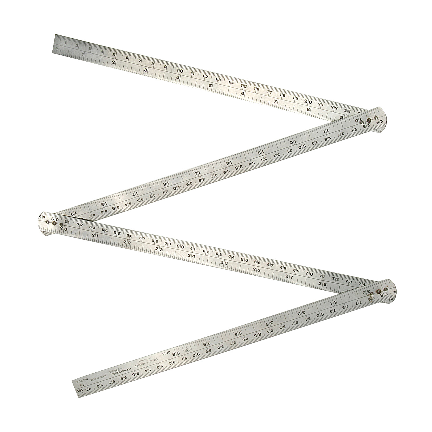 Kristeel 1204 1000 mm / 36 inch Folding Ruler (6 Fold),
