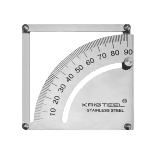 Kristeel 5069 Inside Protractor 10° to 90° Range Stainless Steel 70 mm Size,