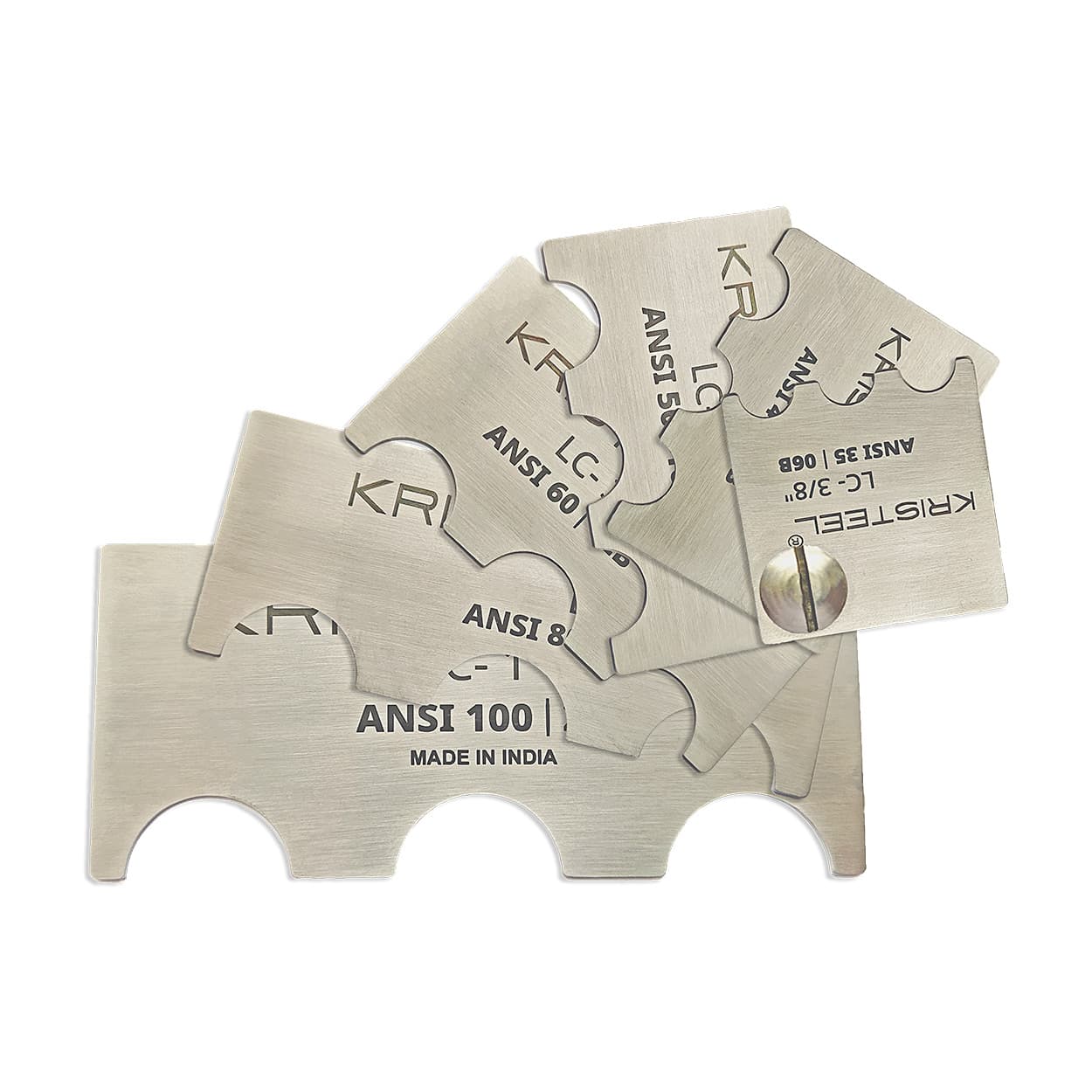Kristeel CPG/5061 12.7 - 38.1 mm / 1/2 inch Chain Pitch Gauge (6 Blades),