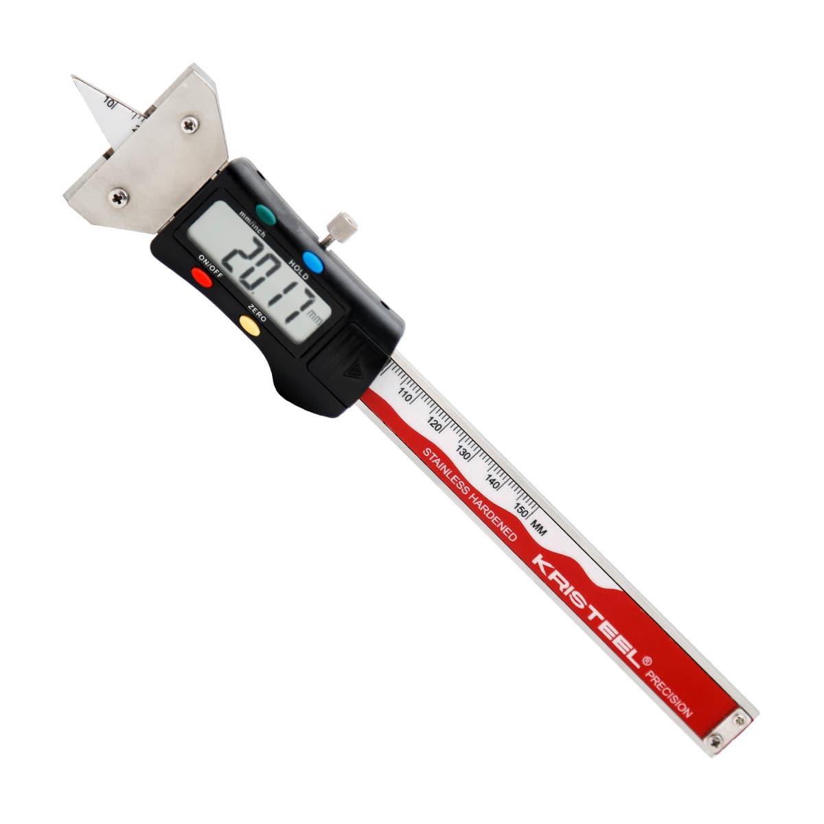 Kristeel 3970 150 mm / 6 inch Digital Tyre Depth Gauge With Calibration Certificate,