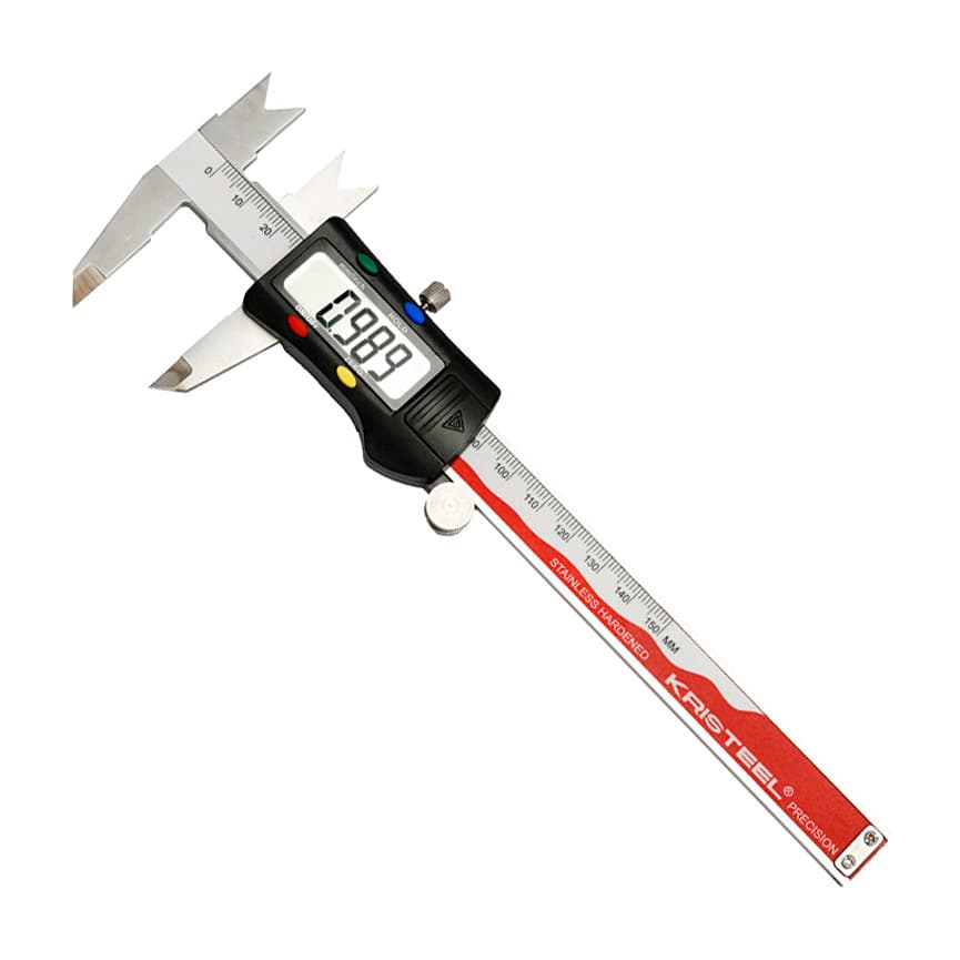 Kristeel 3953 150 mm / 6 Inch Digital Vernier Caliper (Textile Type With Prism Jaw),